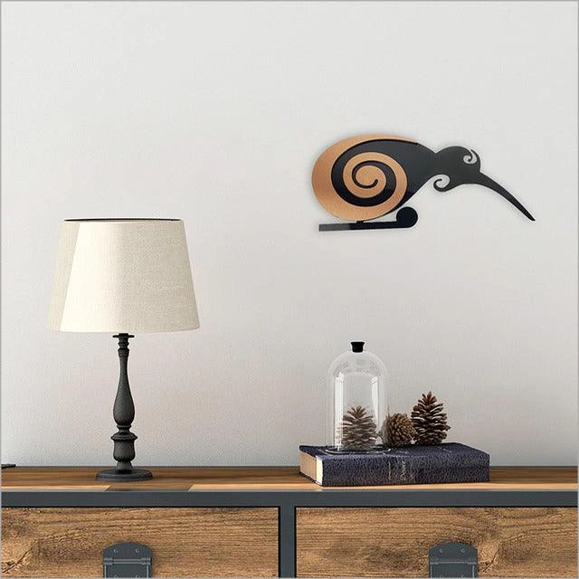 Kiwi Bird Wall Art: Vibrant 2-Tone Design - Bring Paradise Home!